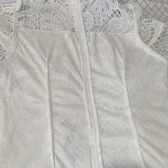 SHEIN Elegant White Lace Mini Dress - Picture 9 of 10